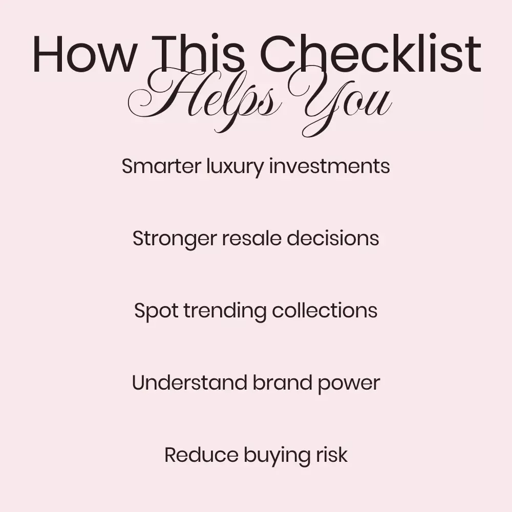 Brand Fashion Checklist: Why Is Dior So Popular? | Luxury Buyer Reseller Guide | Digital Download Checklist for Fashion Investment Strategy