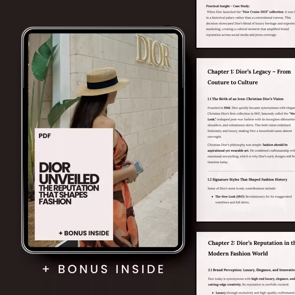 Dior Unveiled: The Reputation That Shapes Fashion – Insider Guide to Dior Reputation in Fashion, Luxury Branding & Influence Strategy eBook