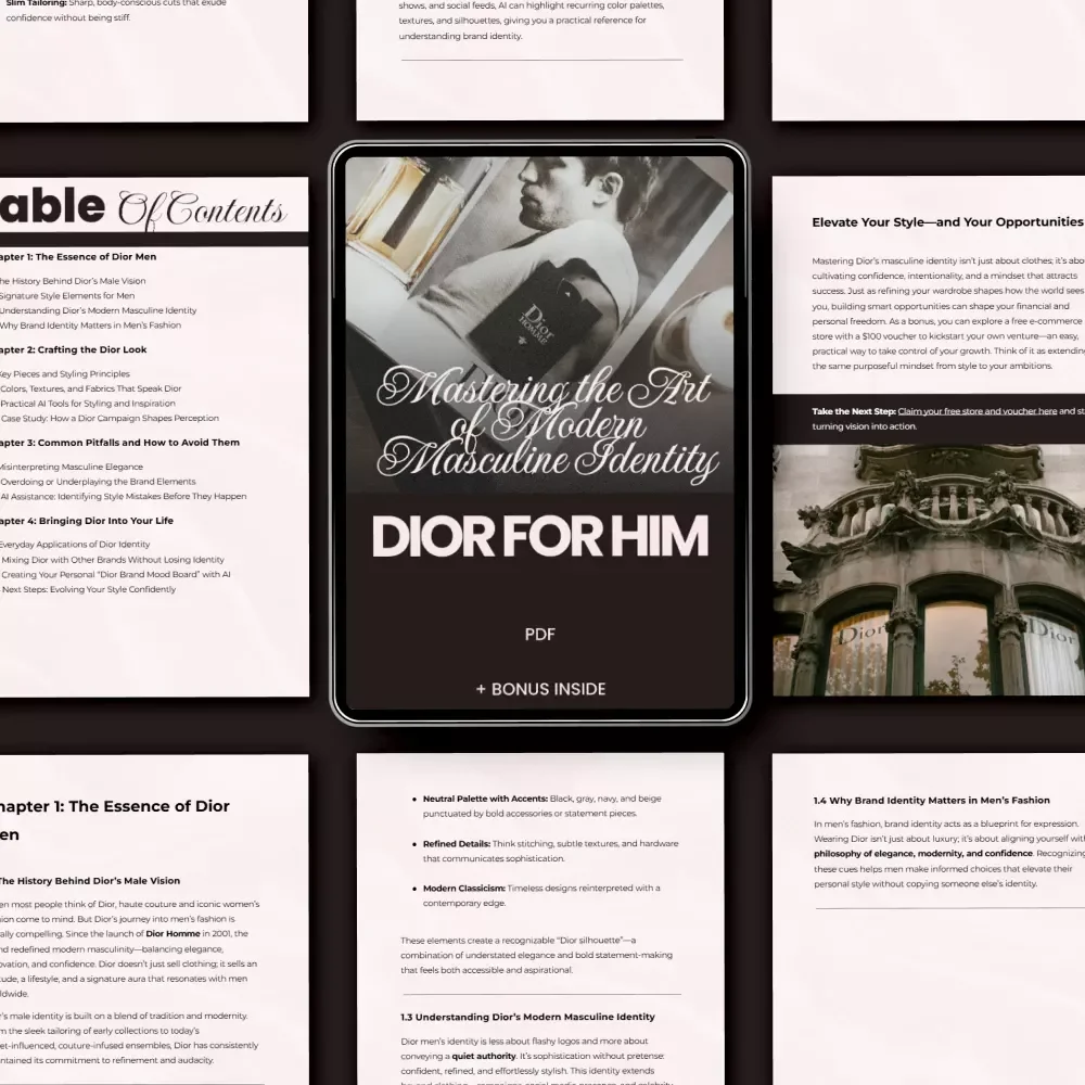 Dior for Him: Mastering the Art of Modern Masculine Identity - Ultimate Guide to Dior Men’s Brand Identity