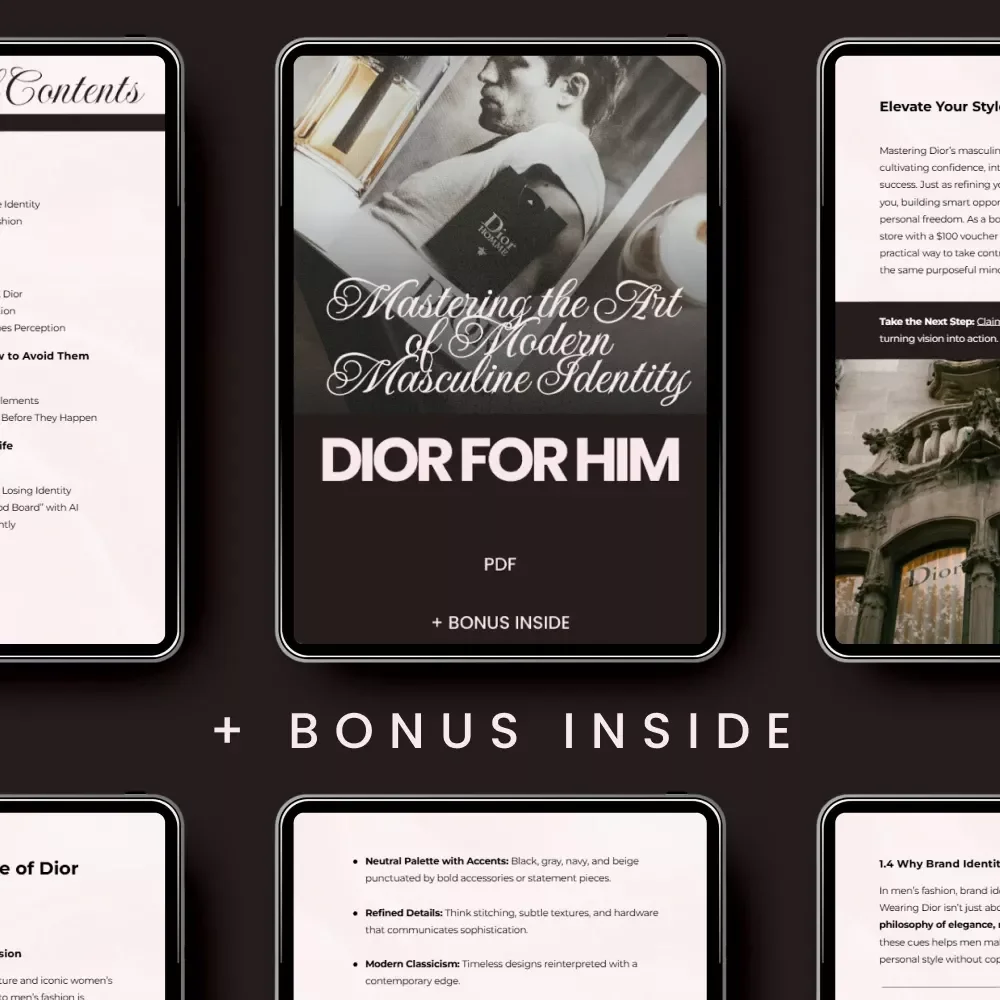 Dior for Him: Mastering the Art of Modern Masculine Identity - Ultimate Guide to Dior Men’s Brand Identity