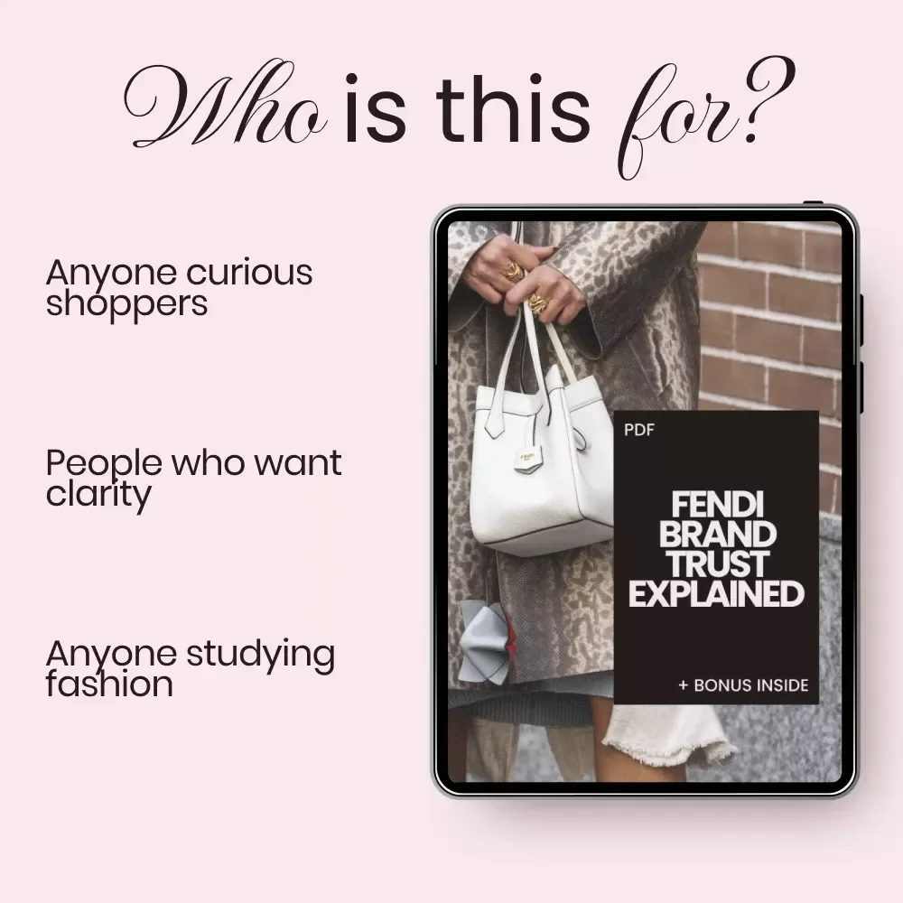 Fendi Brand Trust Explained – Luxury Brand Credibility Guide, Fendi Brand Trust Explained eBook for Fashion Students, Resellers & Luxury Shoppers