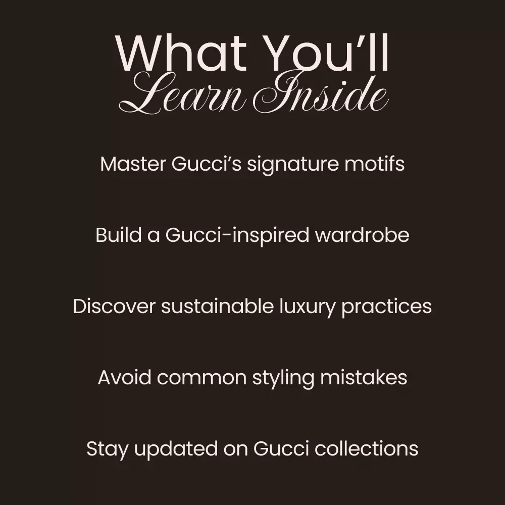 Gucci Unwrapped: The Secrets Behind a Legendary Style - Ultimate eBook Guide to Gucci's Unique Fashion Identity