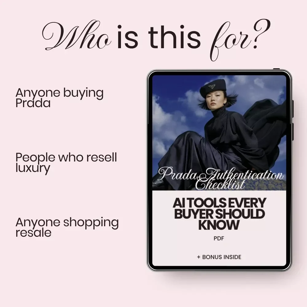Prada Authentication Checklist: AI Tools – Digital Download Guide for Smart Luxury Buyers | ai tools for prada authentication