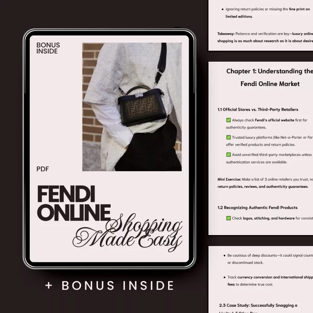 Fendi Online Shopping Made Easy – The Ultimate Guide with Fendi Shopping Tips for Online Buyers, AI Tools, Authenticity Checks & Smart Luxury Buying Strategies