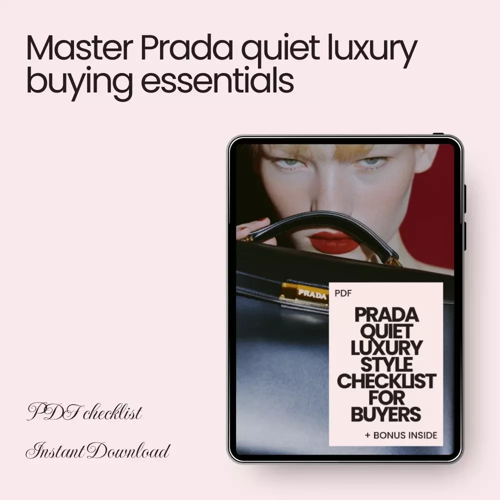 Prada Quiet Luxury Style Checklist for Buyers – Minimalist Designer Wardrobe Guide with Prada Quiet Luxury Style Tips, Neutral Palette & Timeless Fashion Essentials