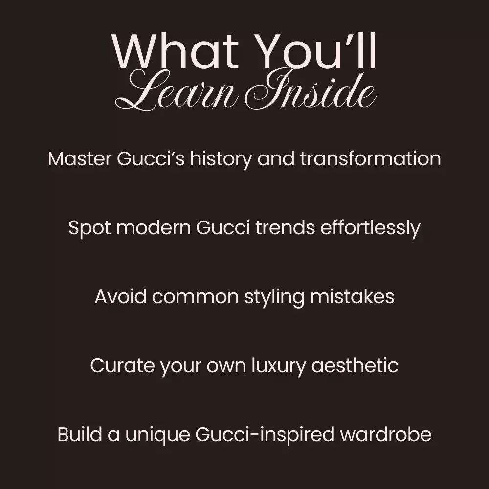 From Elegance to Eccentricity: The Evolution of Gucci Style - A Digital Guide to Gucci’s Fashion Journey