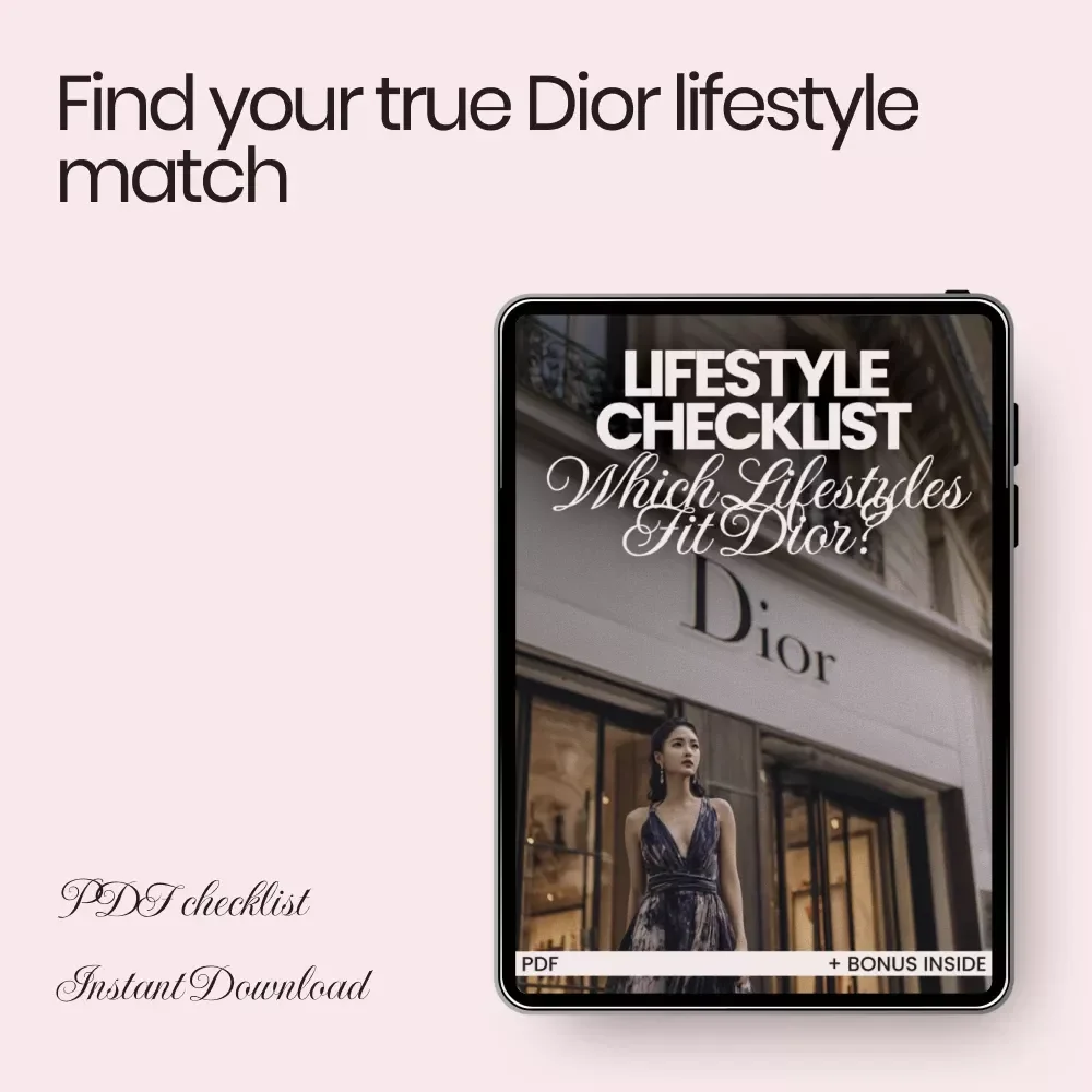 Lifestyle Checklist: Which Lifestyles Fit Dior? – Luxury Aesthetic Self-Assessment Guide, Fashion Identity Digital Download, which lifestyles fit dior Style Alignment Checklist