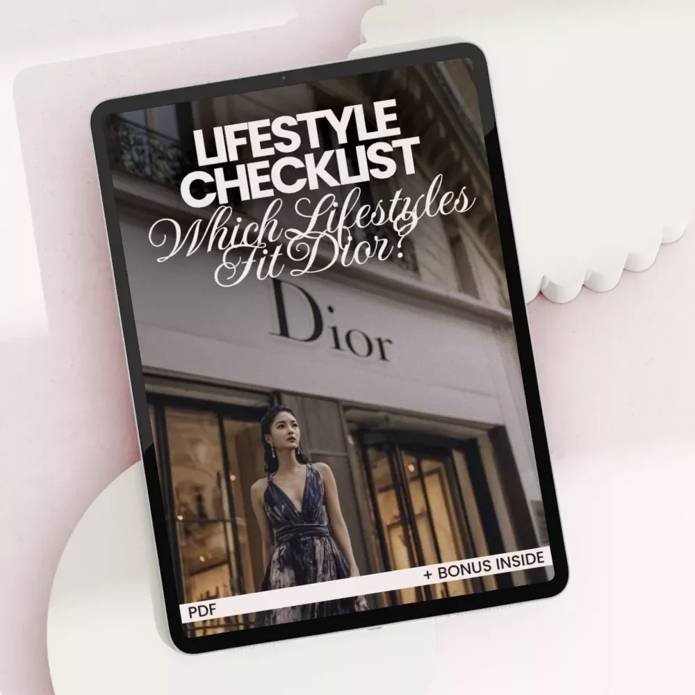Lifestyle Checklist: Which Lifestyles Fit Dior? – Luxury Aesthetic Self-Assessment Guide, Fashion Identity Digital Download, which lifestyles fit dior Style Alignment Checklist