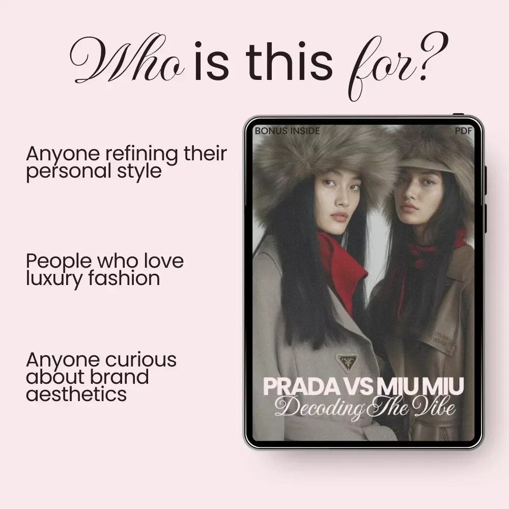 Prada vs Miu Miu: Decoding the Vibe – The Ultimate prada vs miu miu vibe differences Style Guide, Luxury Fashion Comparison eBook & Brand Aesthetic Checklist