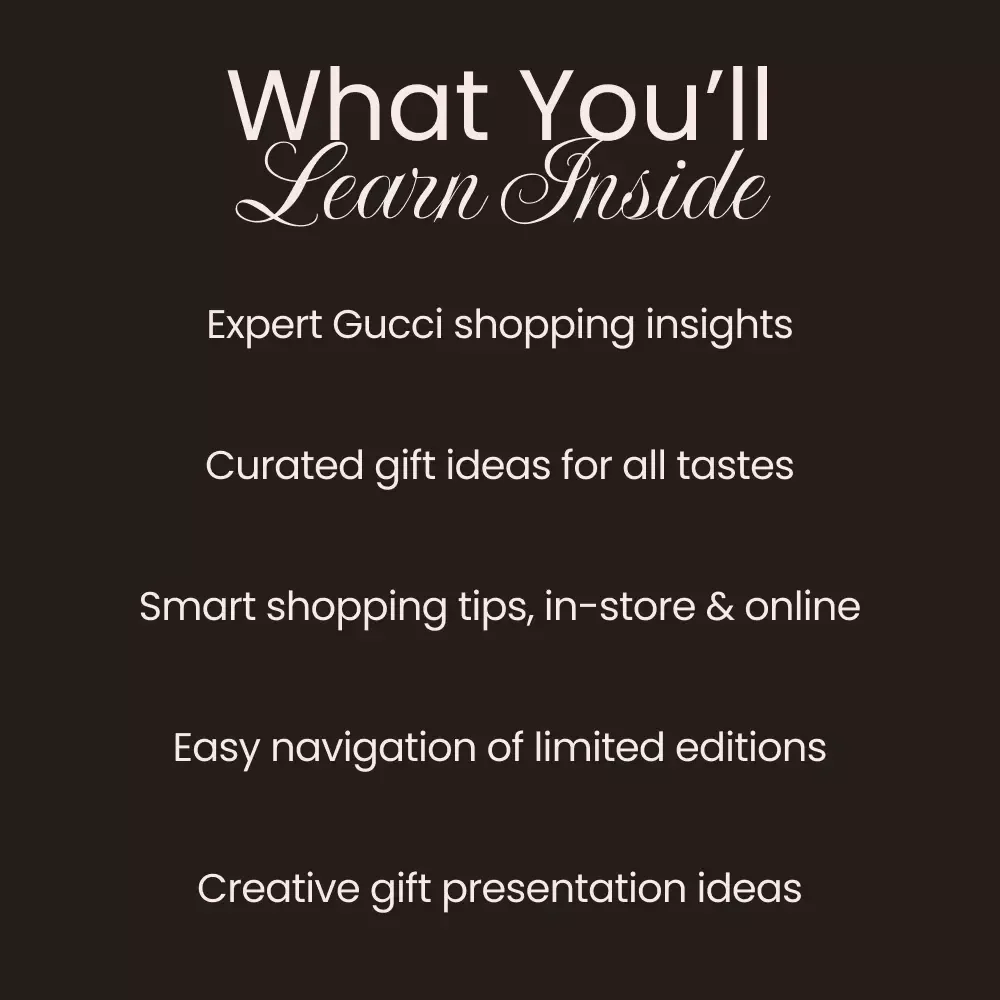 Gifting Gucci: A Chic Guide to Luxury Shopping Made Simple – Your Ultimate Gucci Shopping Guide for Gifts
