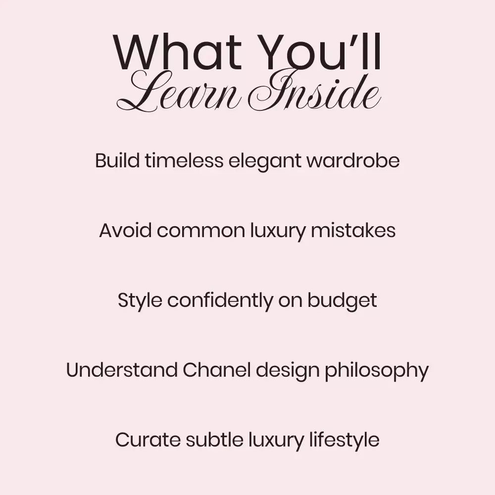 Unlocking Chanel’s Quiet Luxury Appeal – The Ultimate Guide to Chanel Quiet Luxury Appeal, Timeless Style & Understated Elegance eBook