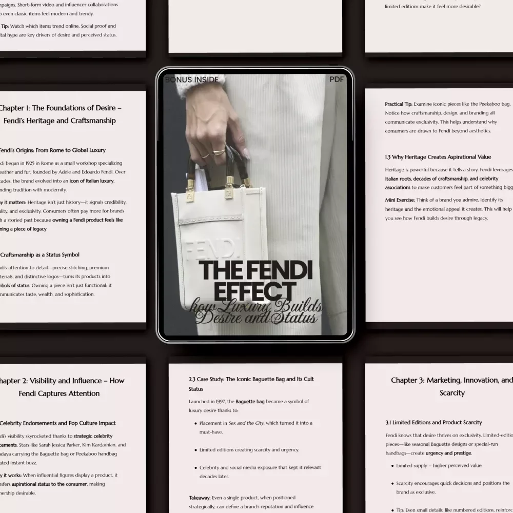 The Fendi Effect: How Luxury Builds Desire and Status – Digital Guide for Aspiring Brands