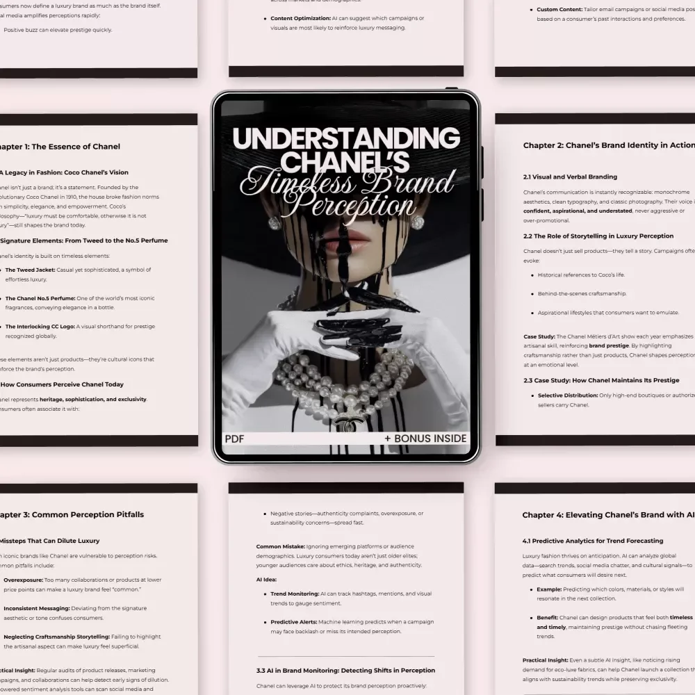 Understanding Chanel’s Timeless Brand Perception – Luxury Fashion Branding Guide on Chanel Brand Perception, AI Strategy & Prestige Marketing Insights