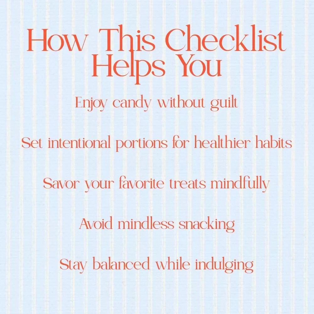 Mindful Easter Candy Enjoyment Plan - A Mindful Eating Checklist for Easter Candy Lovers