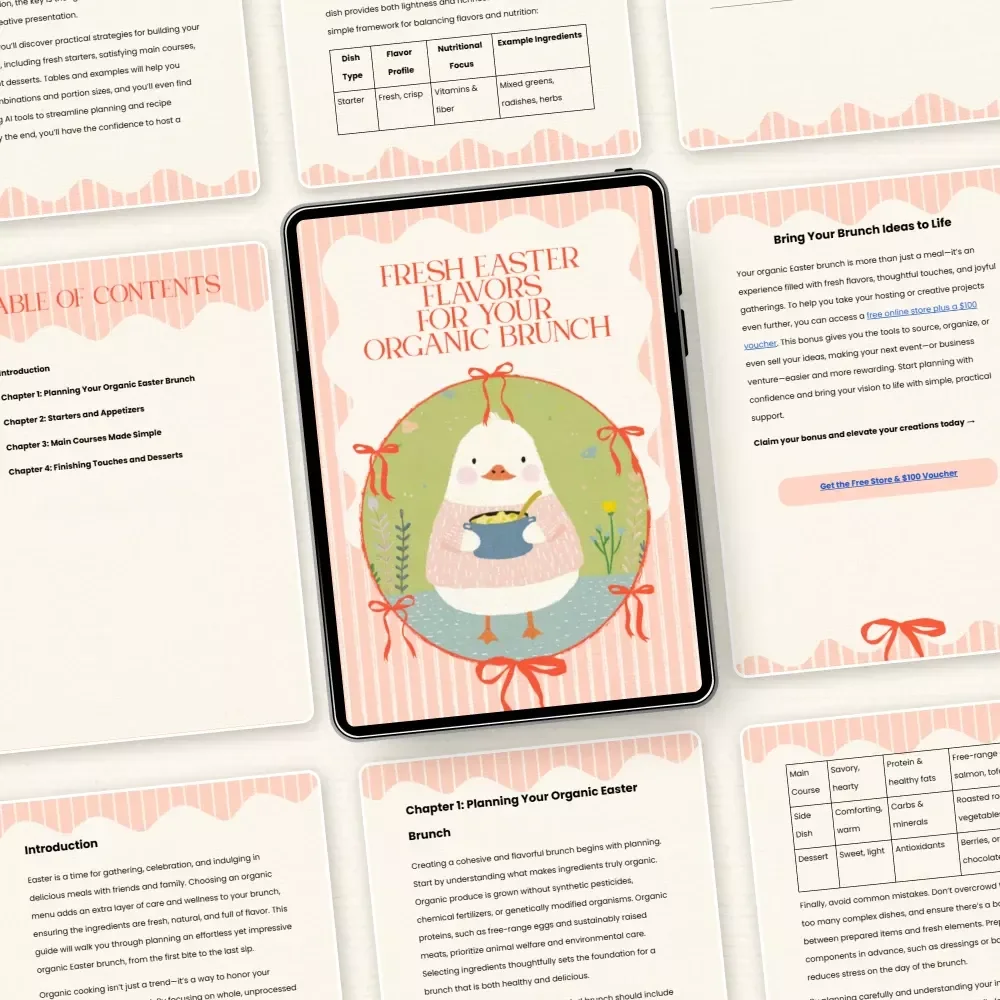 Fresh Easter Flavors for Your Organic Brunch – Complete Guide & Organic Easter Brunch Menu Planner for a Seasonal, Farm-to-Table Celebration