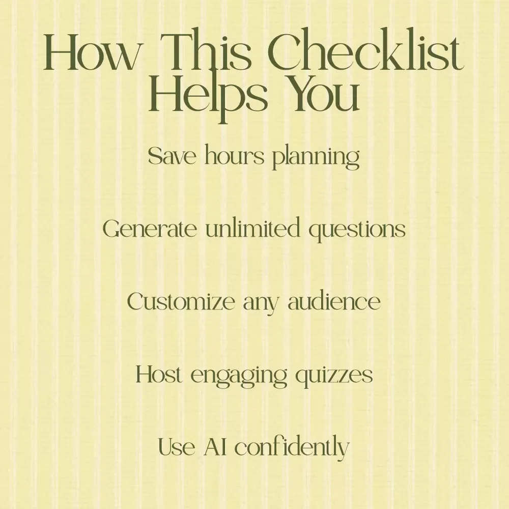 Egg-cellent Easter AI Trivia Generator Checklist | AI Easter Trivia Questions Generator Guide for Parties, Classrooms & Family Game Night Fun