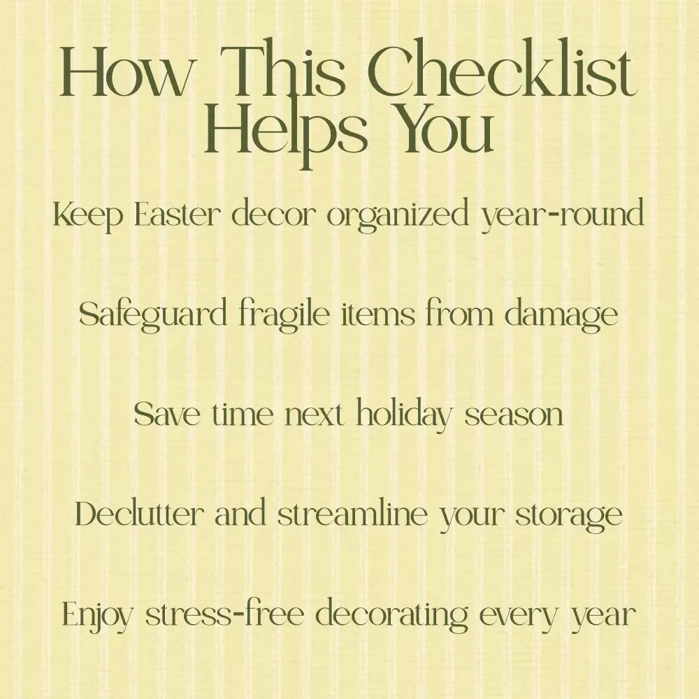 The Smart Easter Décor Storage System: Your Ultimate Checklist for Storing Easter Decorations Properly