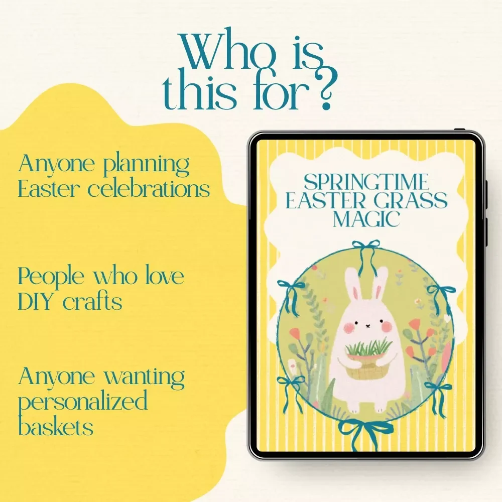 Springtime Easter Grass Magic: A DIY Guide on how to make your own easter grass for Beautiful Handmade Easter Baskets, Creative Holiday Decor & Family Craft Projects
