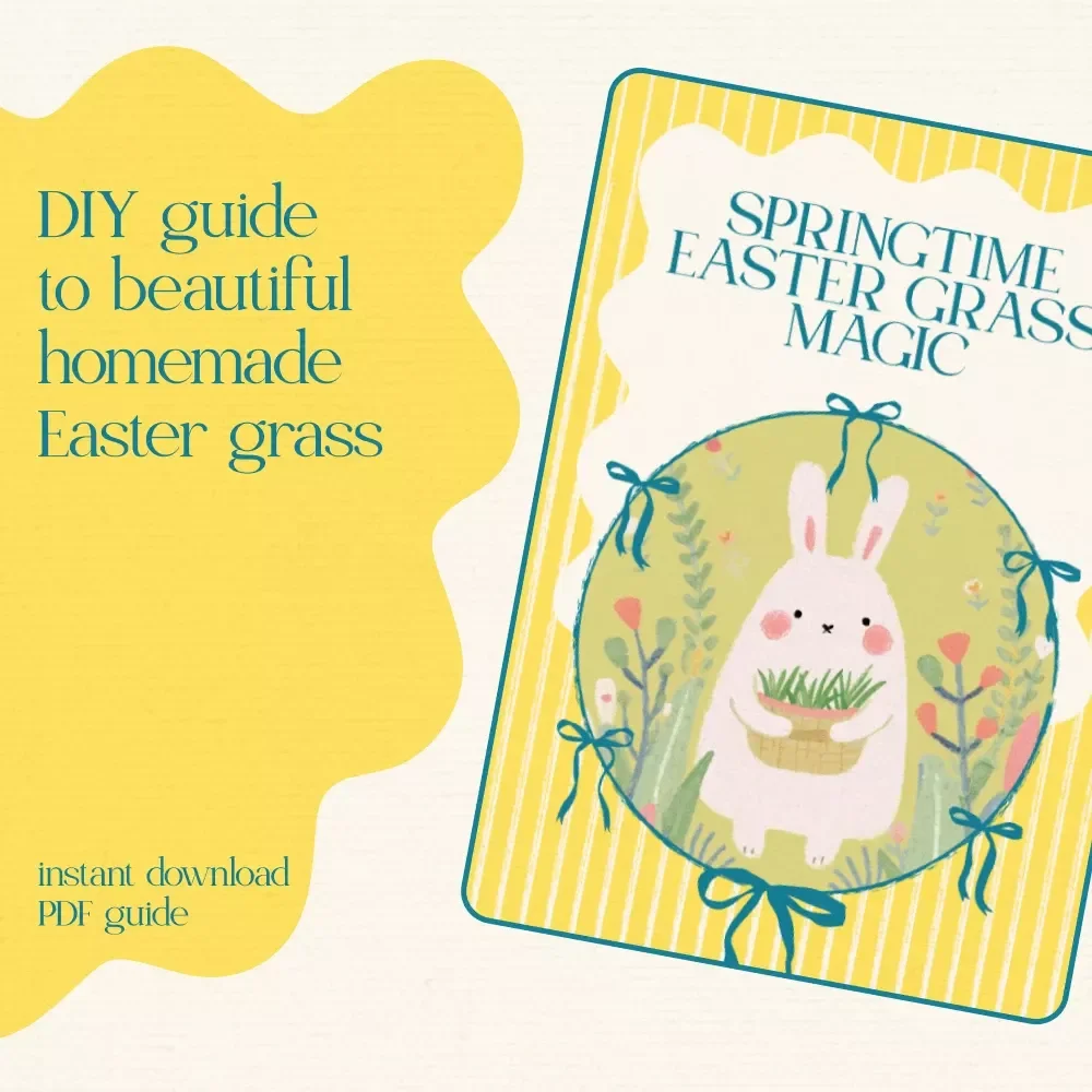 Springtime Easter Grass Magic: A DIY Guide on how to make your own easter grass for Beautiful Handmade Easter Baskets, Creative Holiday Decor & Family Craft Projects