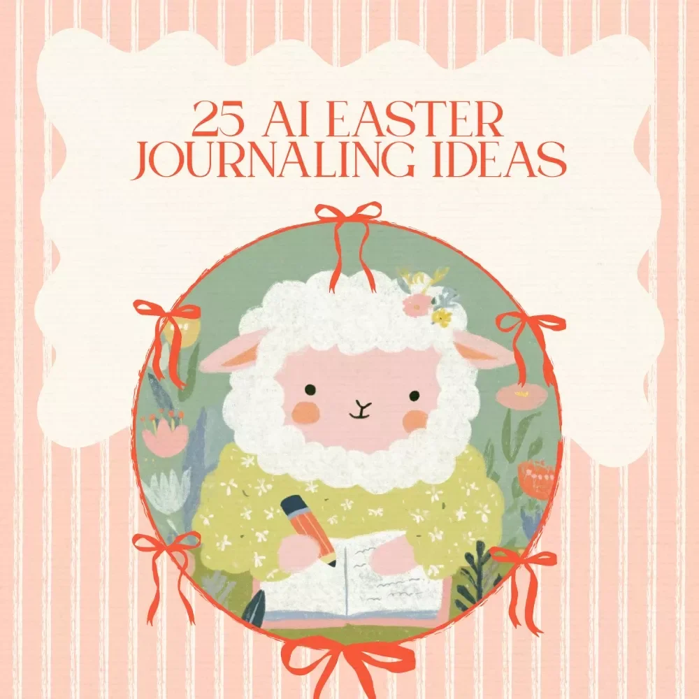 Hop Into Creativity: 25 AI Easter Journaling Ideas – Printable AI Easter Journaling Prompts List Checklist for Spring Reflection & Mindful Writing