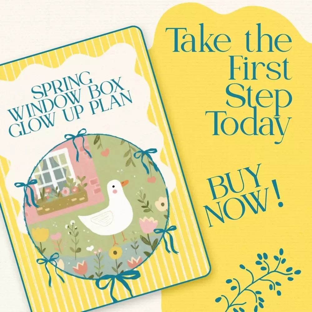 Spring Window Box Glow Up Plan - Easter-Themed Spring Floral Window Box Ideas Checklist