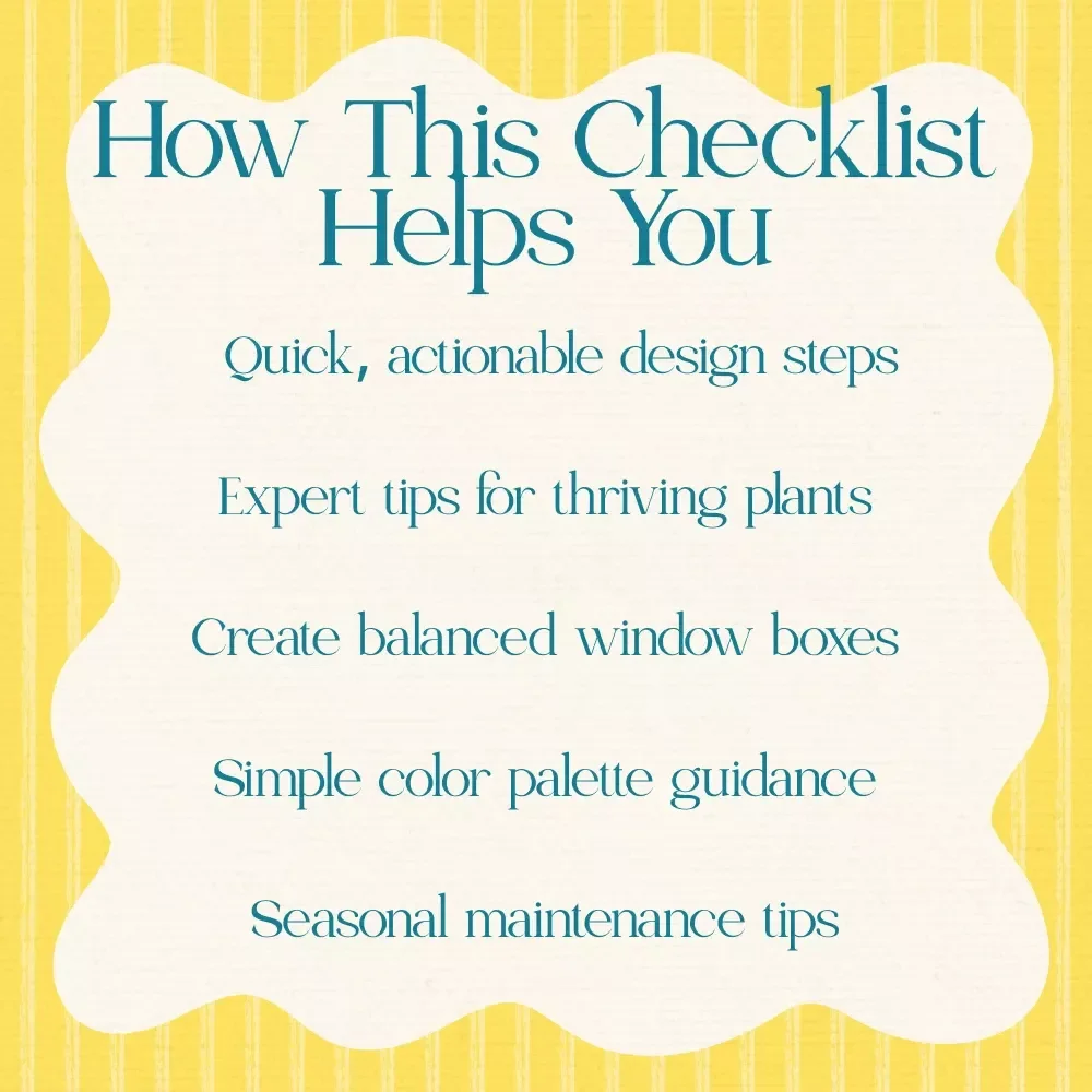Spring Window Box Glow Up Plan - Easter-Themed Spring Floral Window Box Ideas Checklist