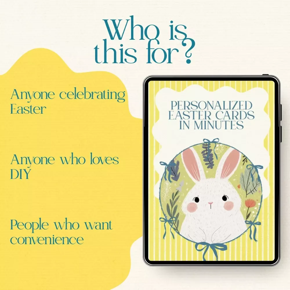 Personalized Easter Cards in Minutes – AI Checklist Guide to use ai to make personalized easter cards | DIY Printable & Digital Easter Card Planner