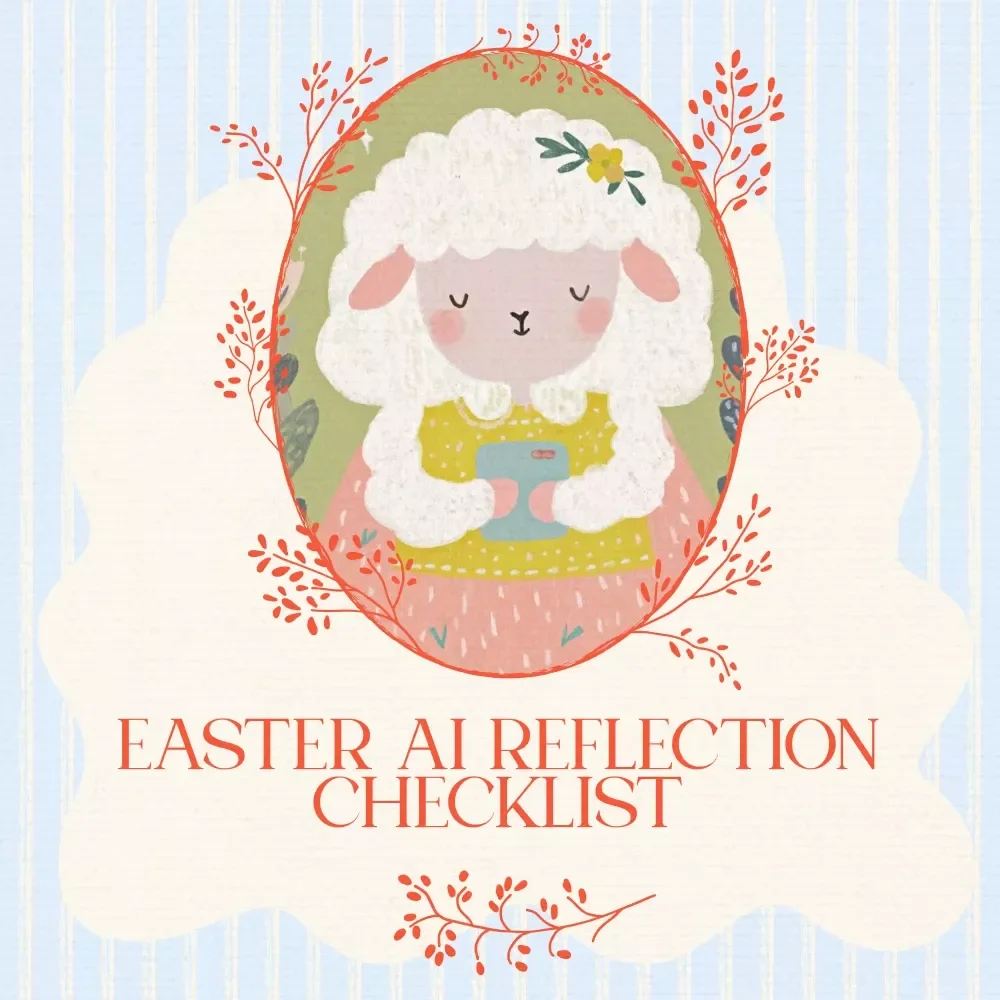 Easter AI Reflection Checklist: Hop Into Your Inner Thoughts – Printable ai easter reflection prompts Checklist for Mindful Spring Reset & Personal Growth