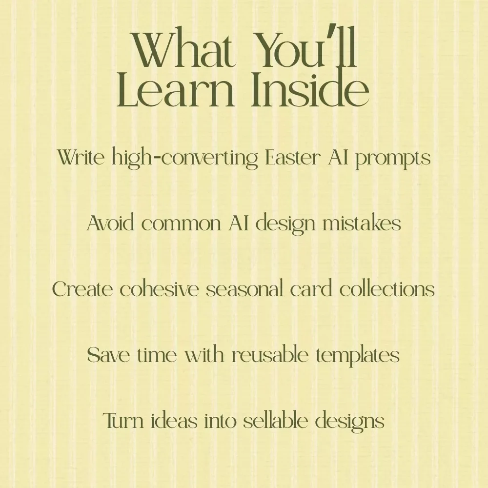 Design Joyful Easter Cards with Smart AI Prompts | AI Prompts for Easter Card Designs eBook | Create, Refine & Sell Stunning Easter Cards