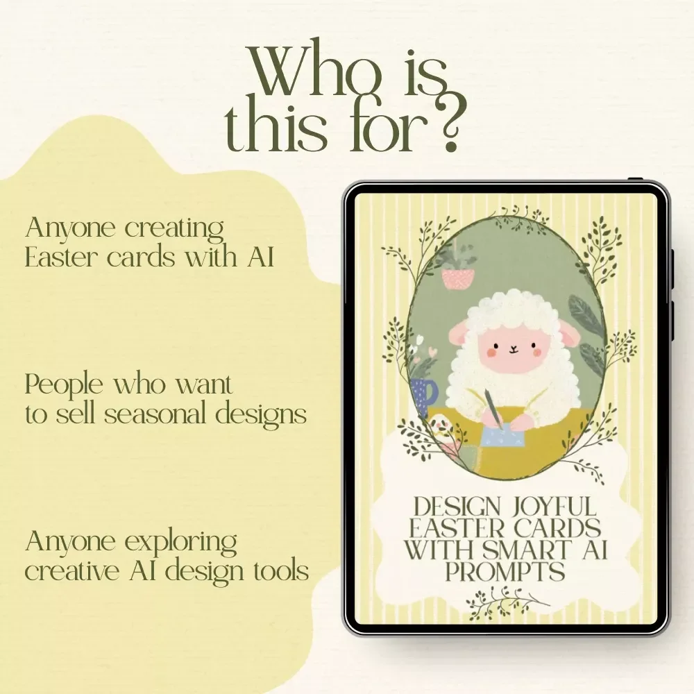 Design Joyful Easter Cards with Smart AI Prompts | AI Prompts for Easter Card Designs eBook | Create, Refine & Sell Stunning Easter Cards