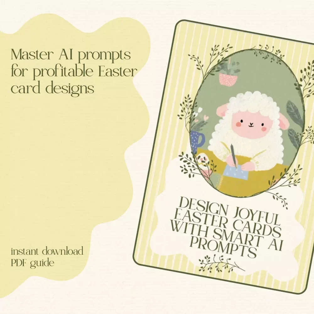 Design Joyful Easter Cards with Smart AI Prompts | AI Prompts for Easter Card Designs eBook | Create, Refine & Sell Stunning Easter Cards
