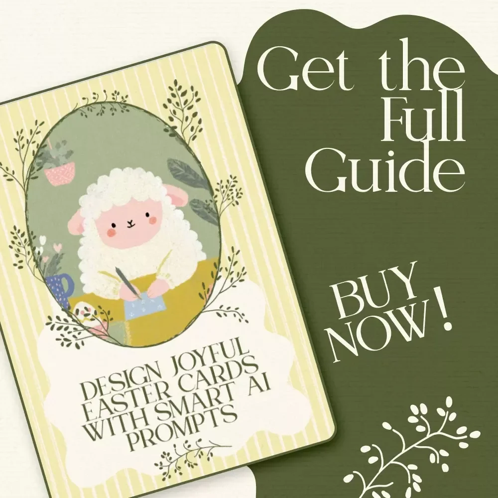 Design Joyful Easter Cards with Smart AI Prompts | AI Prompts for Easter Card Designs eBook | Create, Refine & Sell Stunning Easter Cards
