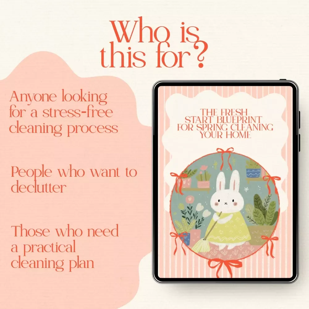 The Fresh Start Blueprint for Spring Cleaning Your Home - Easter-Themed Digital Download eBook