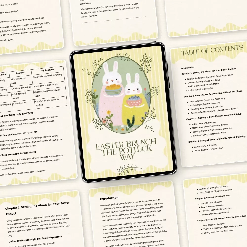 Easter Brunch the Potluck Way: Ultimate Guide to Planning a Perfect Easter Potluck Brunch
