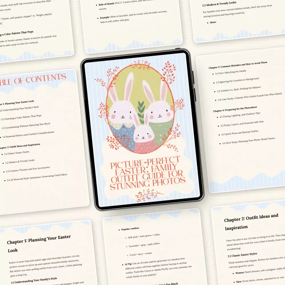 Picture-Perfect Easter: Family Outfit Guide for Stunning Photos – Essential Easter Outfit Ideas for Family Photoshoots