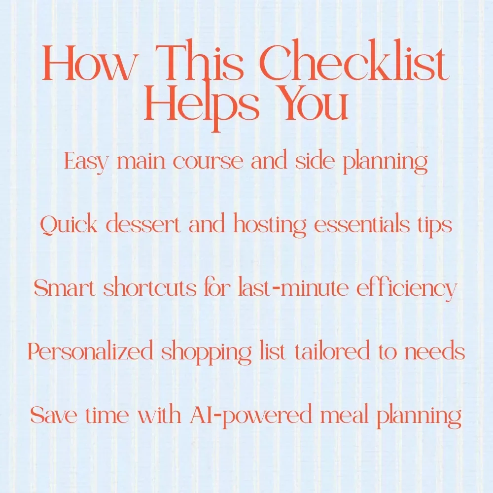 The Last Minute Easter Dinner Shopping Checklist | Perfect Guide for Stress-Free Holiday Prep