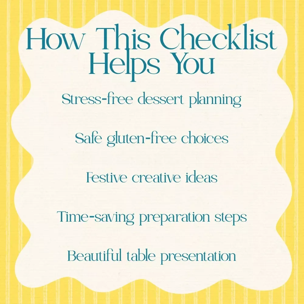 Easter Desserts Made Gluten-Free – Easter Gluten Free Dessert Ideas Checklist for Easy Holiday Baking, Printable Easter Dessert Planning Guide