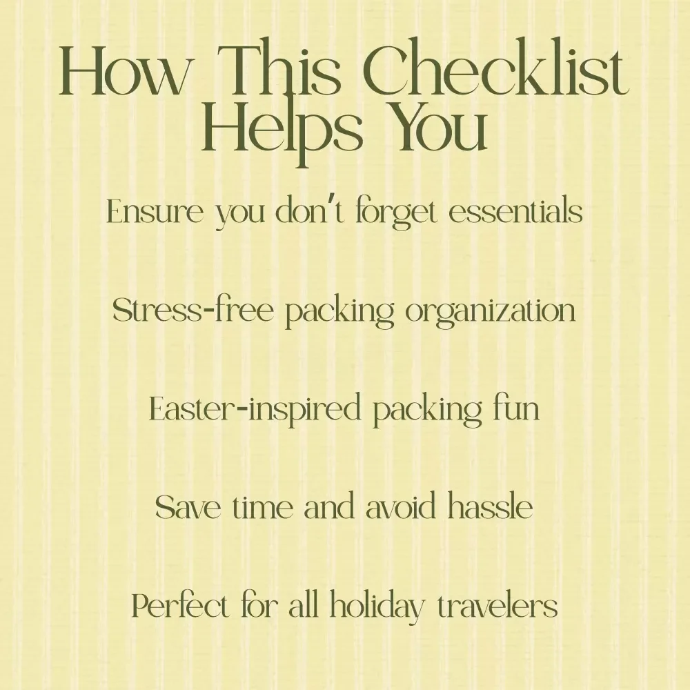 Easter Holiday Packing Checklist🧳 | Perfect Guide for Stress-Free Travel