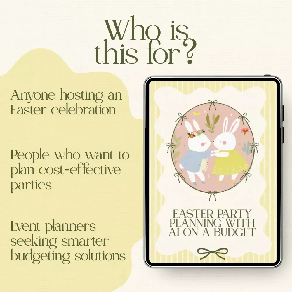 Easter Party Planning with AI on a Budget - eBook Guide for Budget-Friendly Easter Celebrations