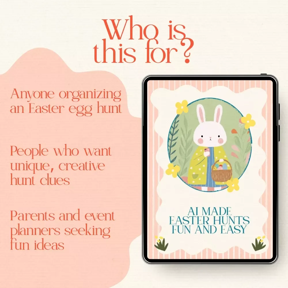 AI Made Easter Hunts Fun and Easy: How to Use AI to Write Easter Egg Hunt Clues – Digital Download Guide