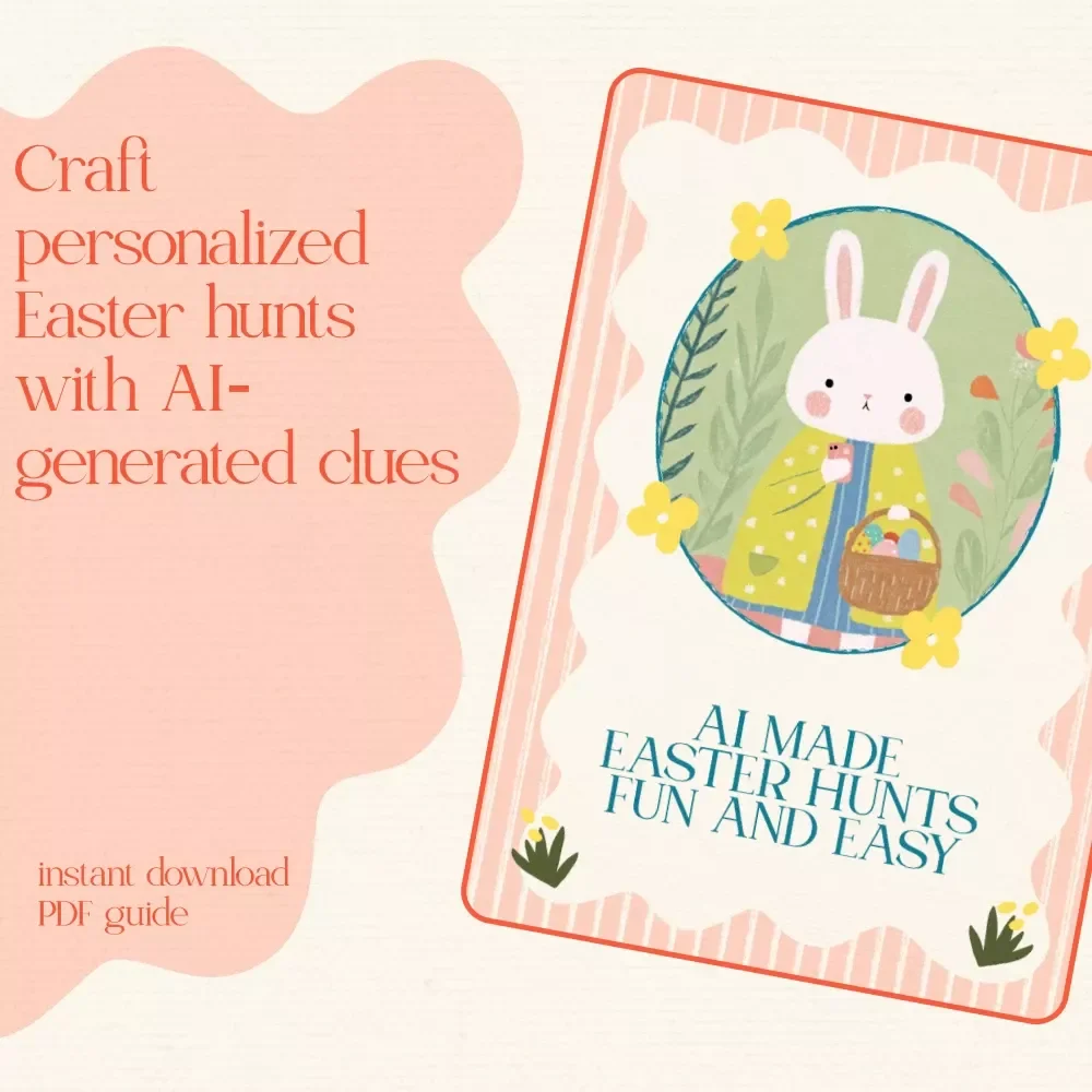 AI Made Easter Hunts Fun and Easy: How to Use AI to Write Easter Egg Hunt Clues – Digital Download Guide
