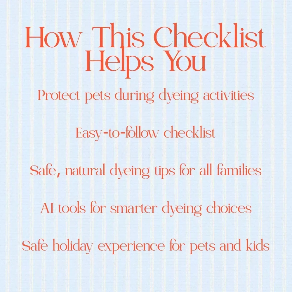 Safe Egg Dyeing for Pet Friendly Families - Easter Checklist for Safe & Fun Dyeing