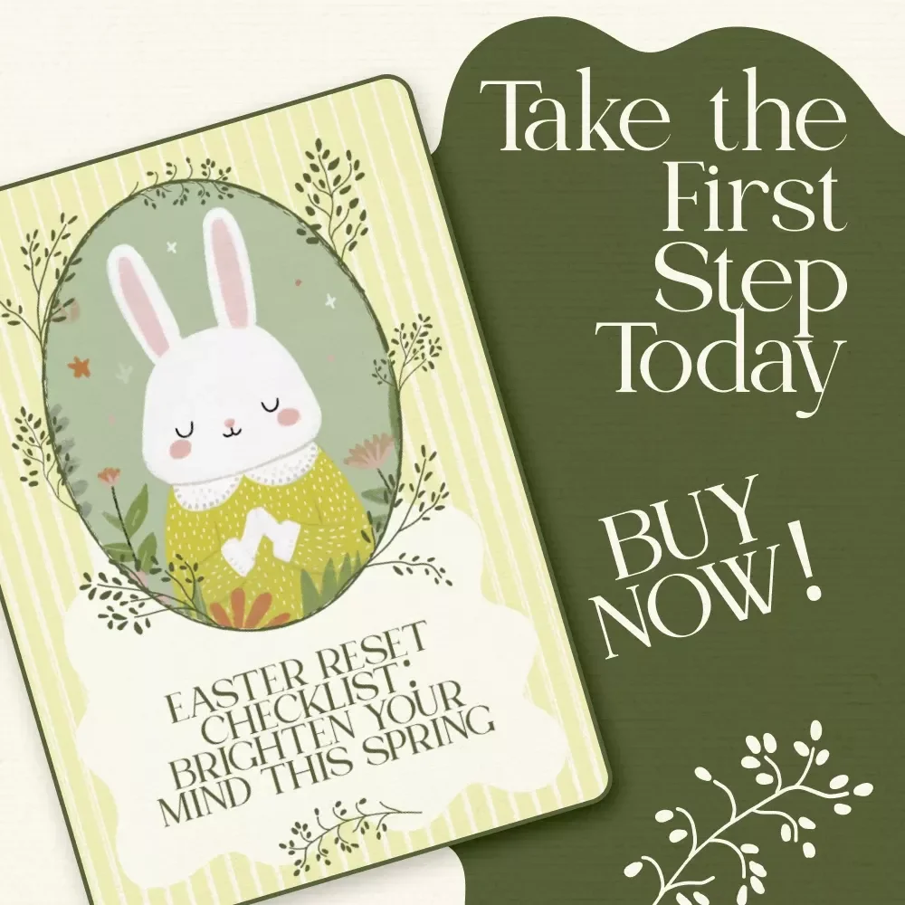 Easter Reset Checklist: Brighten Your Mind This Spring – Printable easter mindfulness prompts Self-Care Guide, Spring Renewal Planner, Digital Download Checklist