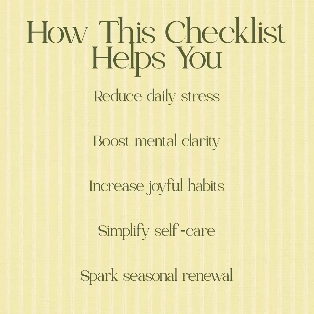 Easter Reset Checklist: Brighten Your Mind This Spring – Printable easter mindfulness prompts Self-Care Guide, Spring Renewal Planner, Digital Download Checklist