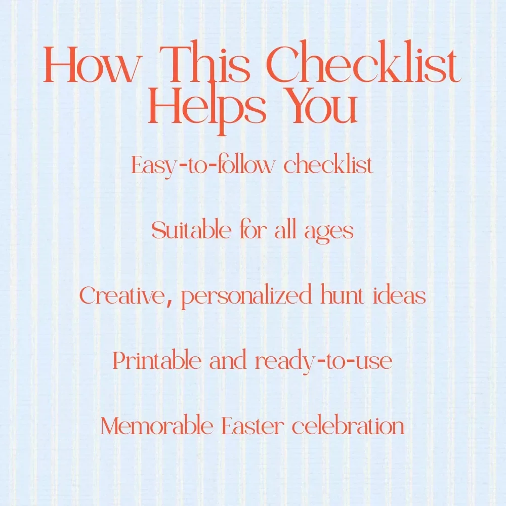 Easter Scavenger Hunt List Ideas Checklist – Fun & Creative Ideas for an Unforgettable Hunt
