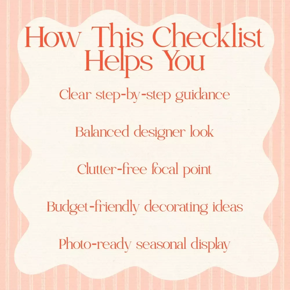 The Easy Easter Mantel Makeover – Printable Easter Mantel Decorating Ideas Checklist, Spring Fireplace Styling Guide, Instant Digital Download