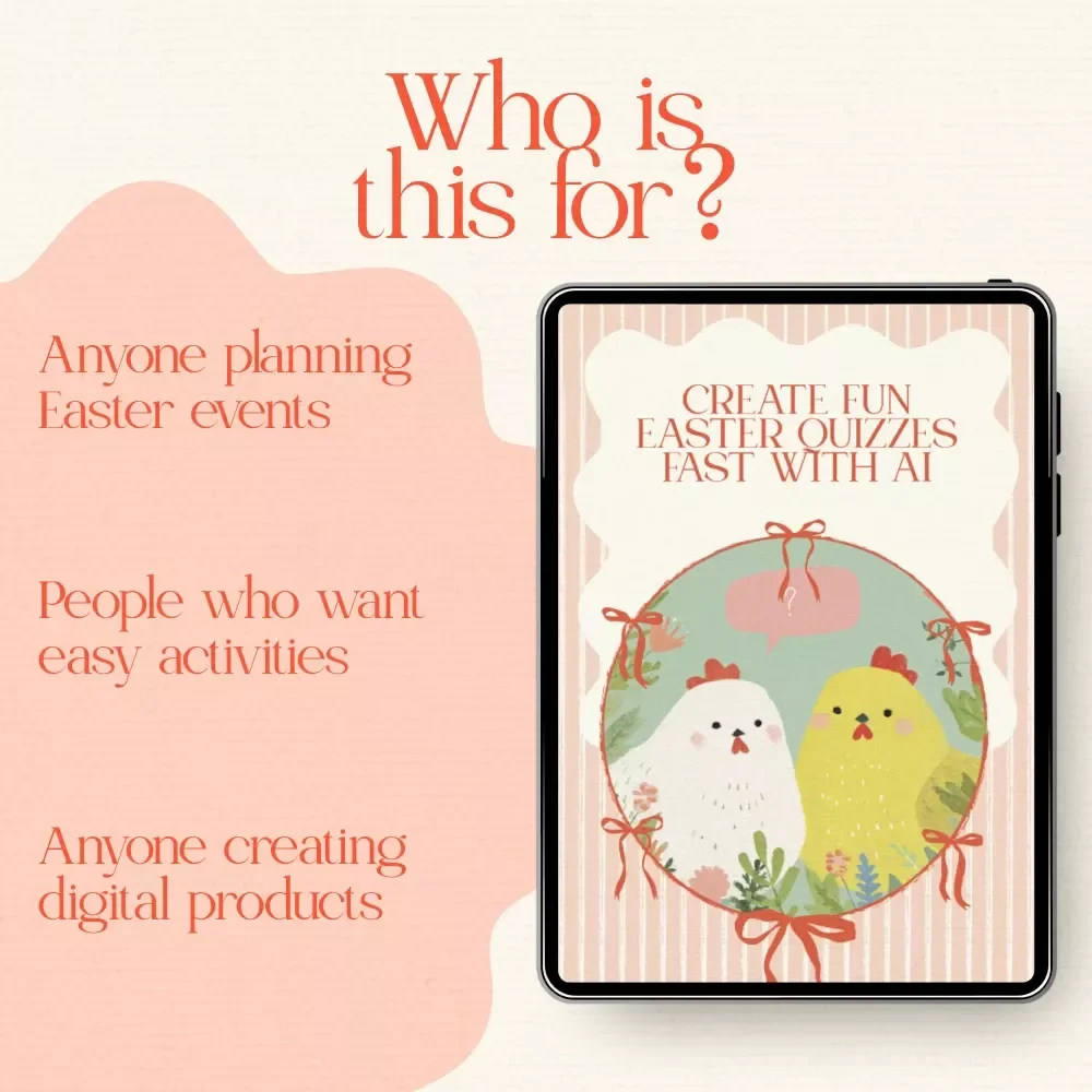Create Fun Easter Quizzes Fast with AI – Step-by-Step Guide to Use AI to Create Easter Quiz Questions for Parties, Classrooms & Digital Downloads