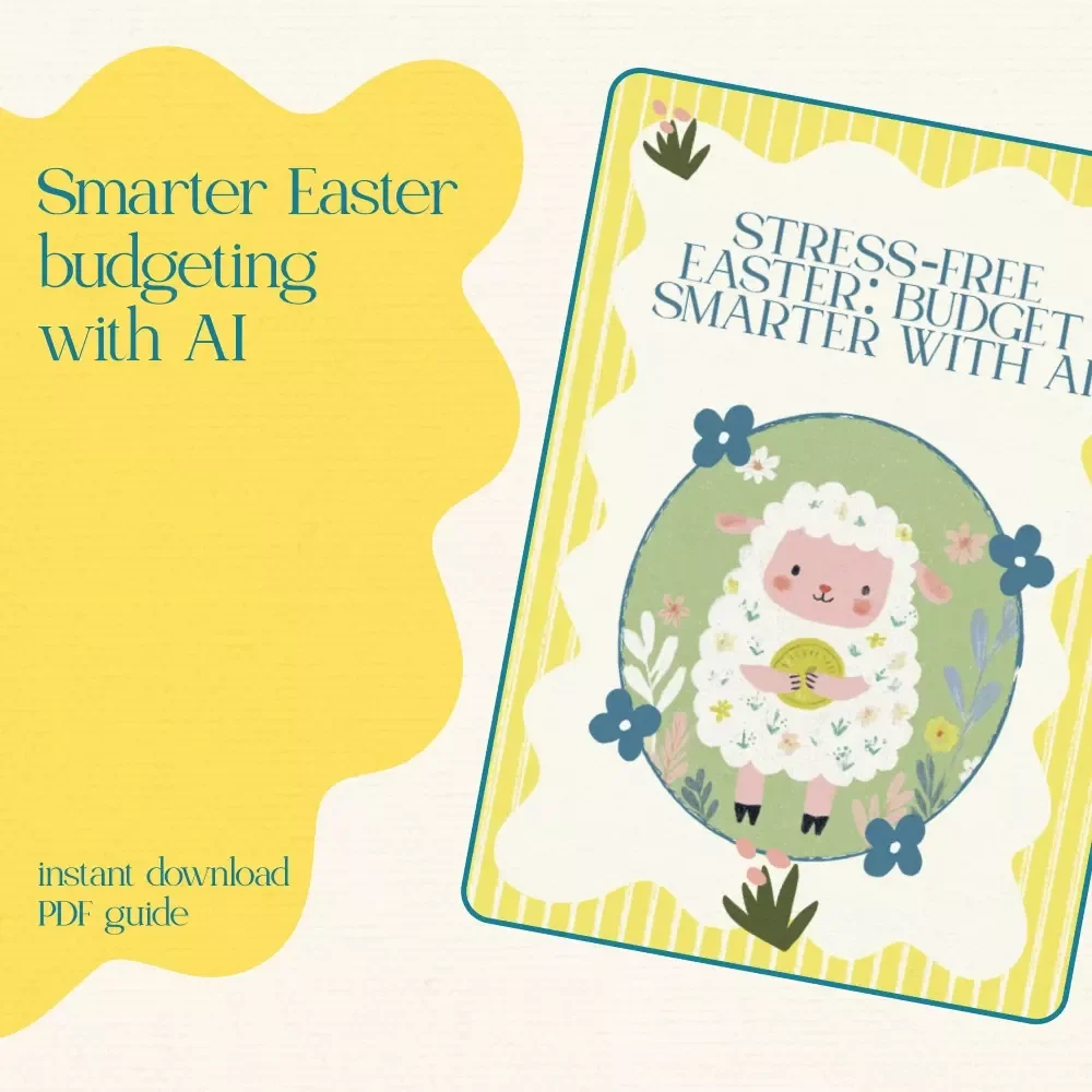 Stress-Free Easter: Budget Smarter with AI – Easter Budget Planning eBook | Learn to use ai to plan easter budget | Digital Download Holiday Finance Guide