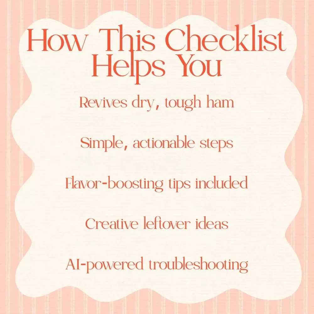 Quick Fixes for Overcooked Easter Ham - A Handy Checklist for Reviving Your Holiday Feast