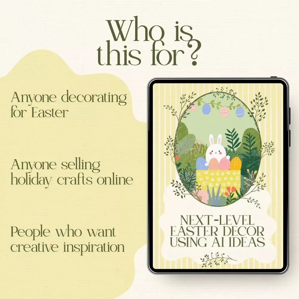 Next-Level Easter Decor Using AI Ideas | AI Easter Decoration Generator Prompt Ideas Guide for DIY Creators & Holiday Styling